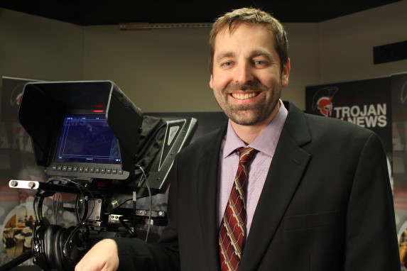 Broadcast adviser Justin Ford, Park Hill and Park Hill South high schools, earned the 2020 Journalism Teacher of the Year honor. 