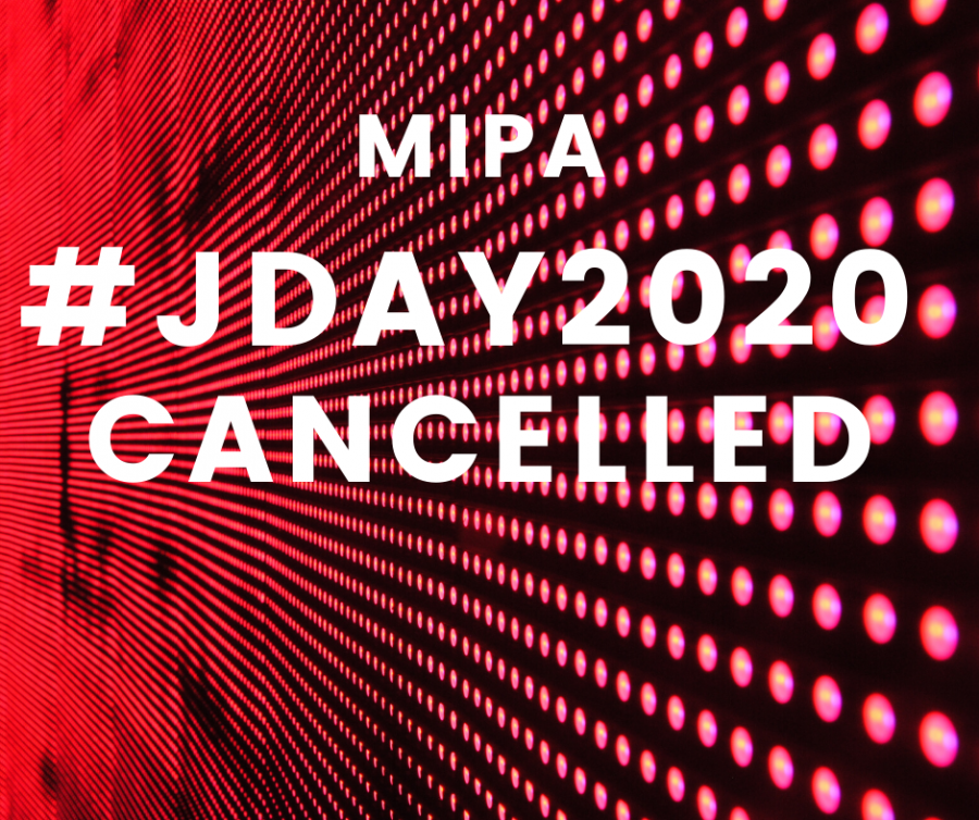 #JDay2020 is cancelled, more information to come soon