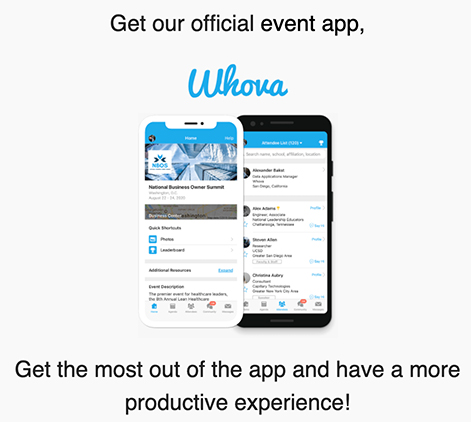J-Day App: Download Whova to view schedules and more