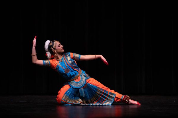 During the seventh annual talent show, junior Divya Kollipara performs a classic dance originating from southern India known as Bharatanatyam.Dance means everything to me, Kollipara said. I can put in all my emotions into it and create an amazing performance that people can enjoy. Kollipara said. At the end of the night, Kollipara was announced as the judges choice winner of the talent show. I was not expecting to win, I felt very honored and grateful that I won.